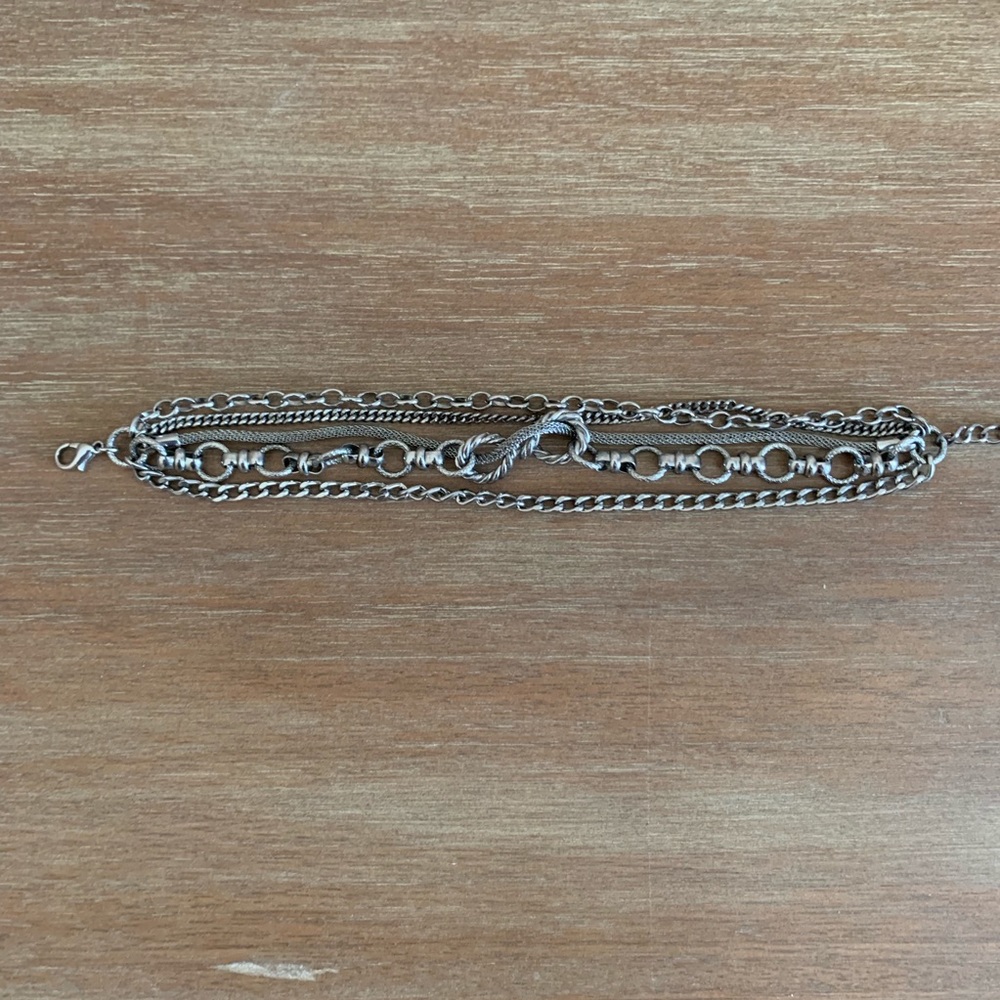 3/$15 silver multi-strand bracelet